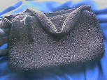 vintage beaded bronze bag