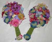hand made silk flower mirrors