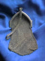 vintage silver mesh ba g