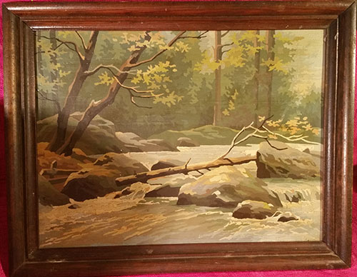 Vintage Paint By Number - "The Stream"