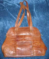 Leather "Croc" Handbag