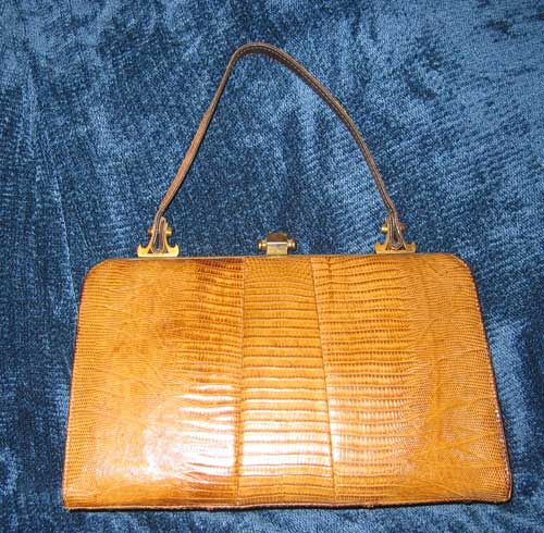 Brown Snake Skin Bag