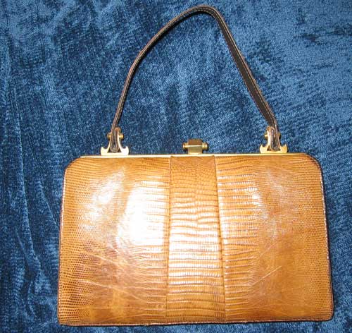 Brown Snake Skin Bag