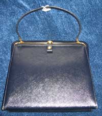 Vintage Navy Blue Coblentz Handbag