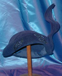 Vintage Blue Velvet Hat