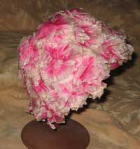 Pink 1960's Flower Hat