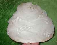 White 1960's Tuile Hat