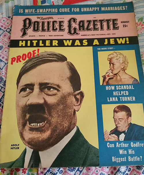 Police Gazette - Hilter was a Jew
