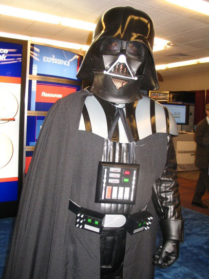 Darth Vader impersonator