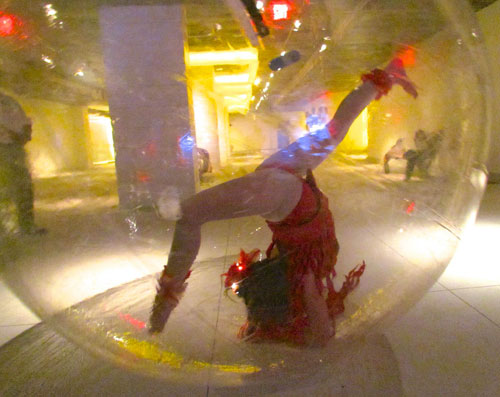 Gymnast- Contortionist in Bubble 
