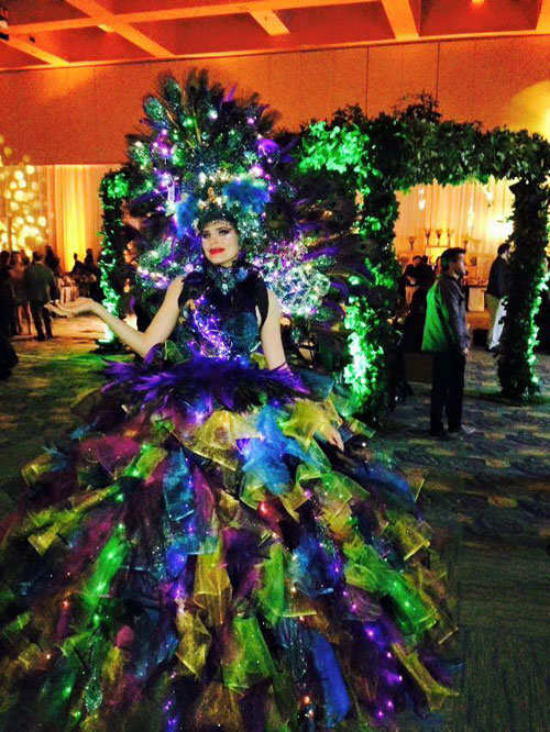 Elegant Peacock  - Party Character - Orlando 