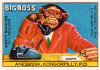 Boss Man Monkey Matches - Giclee