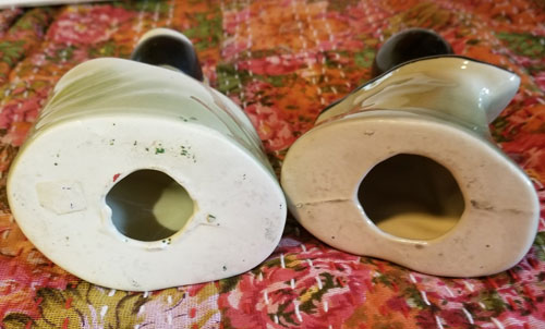 Porcelain busts - Asian Couple bottom