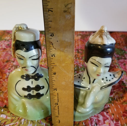 Porcelain busts - Asian Couple height