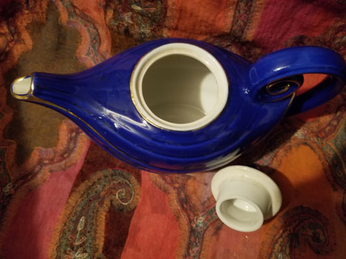 Blue Hall Genie Teapot