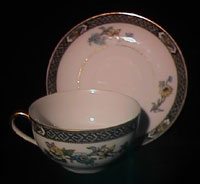 Vintage Noritake tea cup and saucer Paisley