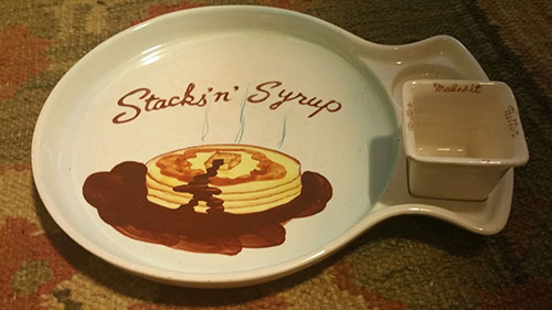 vintage pancake plate 