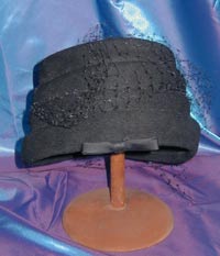 Vintage Black Hat with Veil