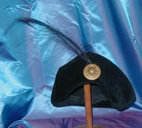 Vintage Black Velvet Hat