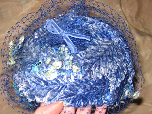 Vintage Velvet Leaves - Hat