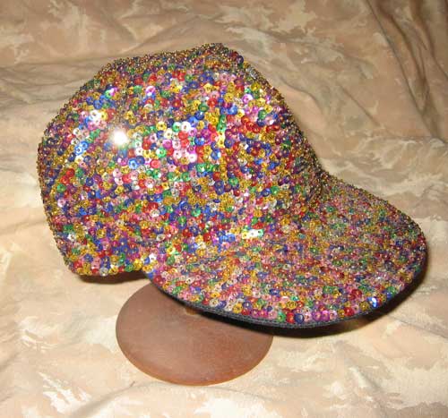 Sequin and Bead baseball cap