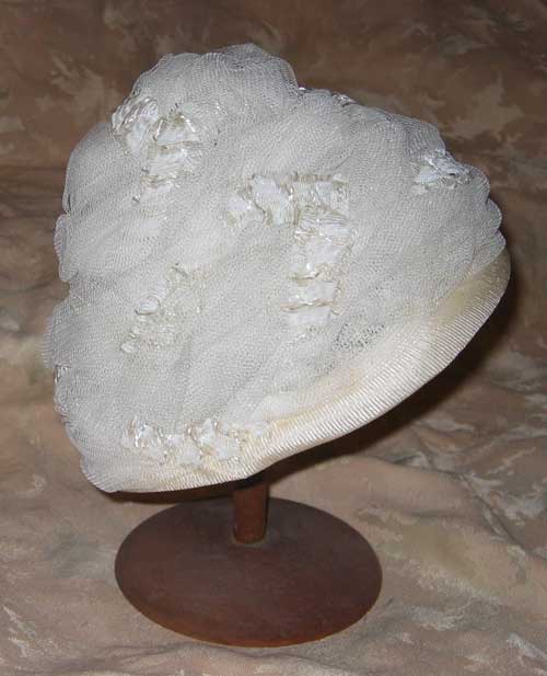Vintage White 60's Hat