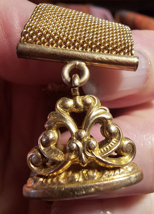 Victorian Men's Gold-Filled Watch Fob 