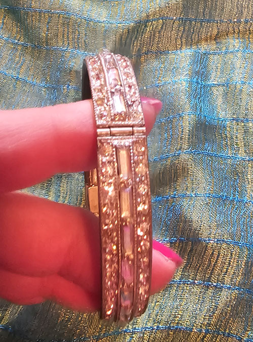 Vintage Faux Diamond Bracelet