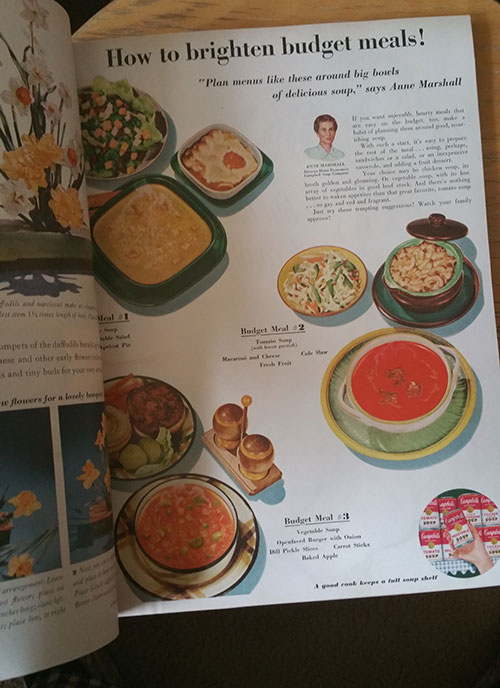 Campbells Soup Ad - Better Homes and Gardens April 1953