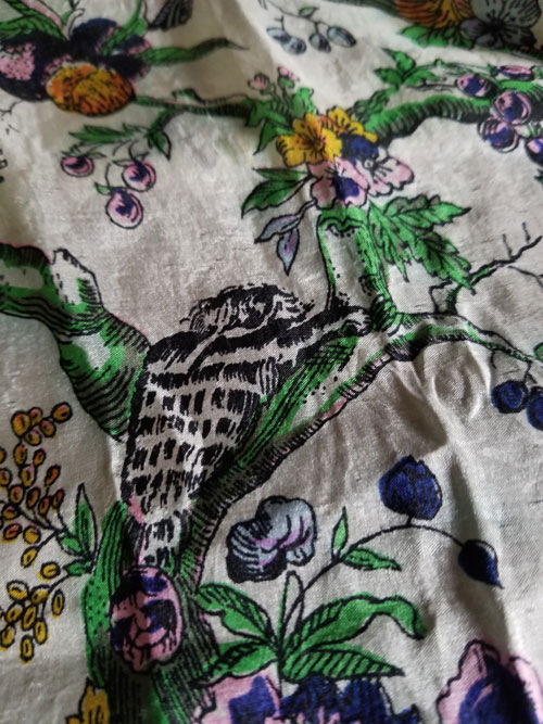 large silk scarf garden