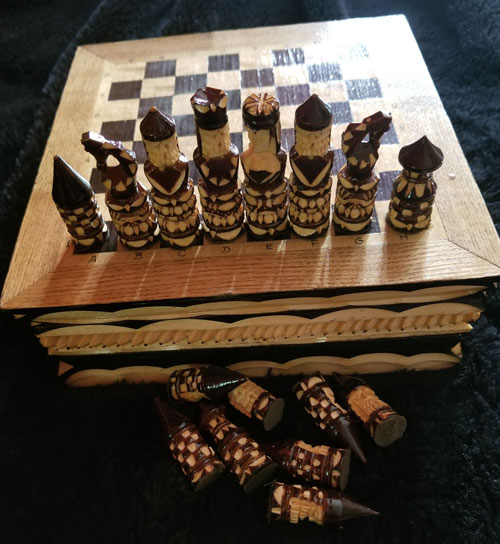 Russian Folk-Art Chess Set