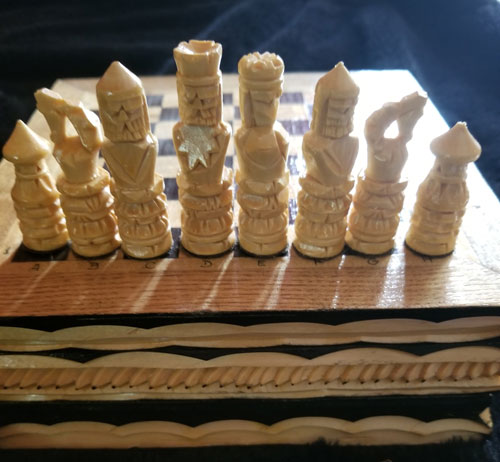 Russian Folk-Art Chess Set