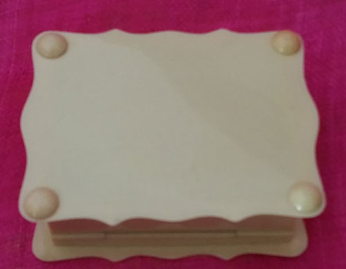 Vintage Celluloid "Ivory"  Jewelry Box