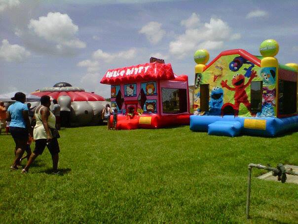 bounce houses