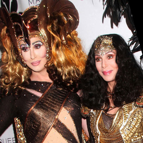 Cher Impersonator and the real Cher