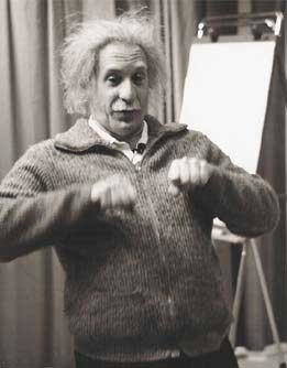 Albert Einstein impersonator