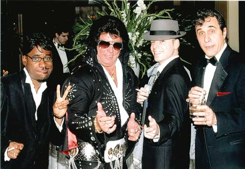 Elvis Impersonatora and Rat Pack