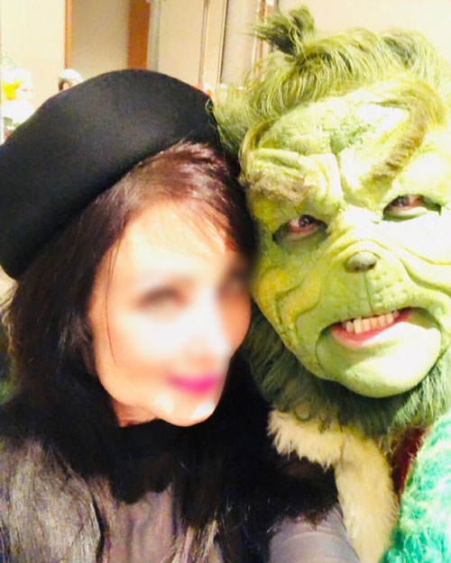 Grinch party guest