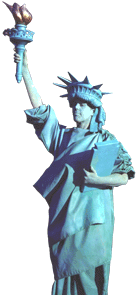 Statue of Liberty impersonator