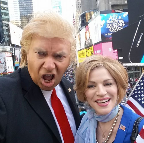 Trump and Hillary Impersonators - NY-NJ-CT