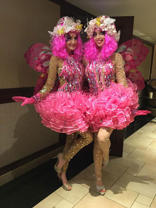 Pink Glitzy, Glammy, Sparkly Greeters 