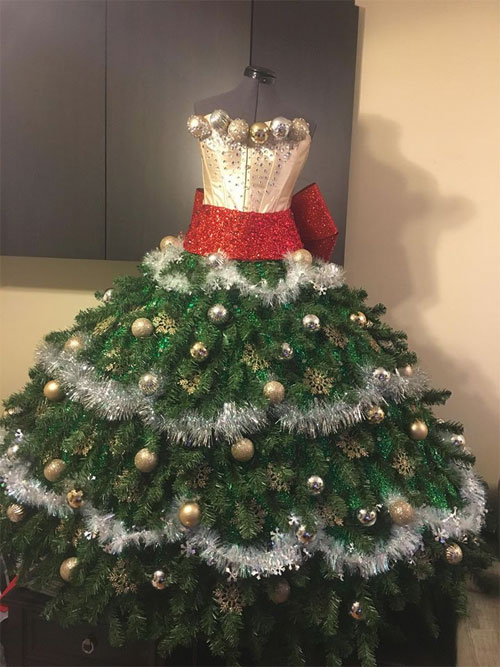 human christmas tree