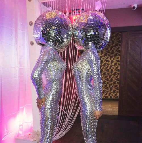 Human Disco Balls