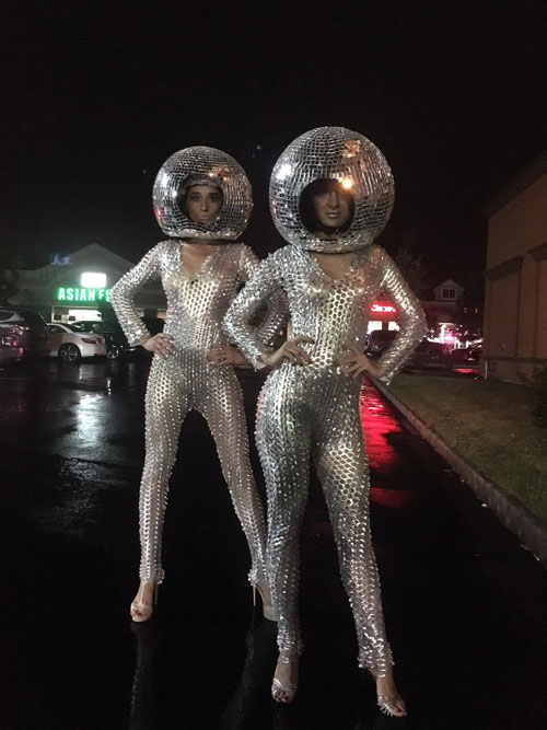 Human Disco Balls