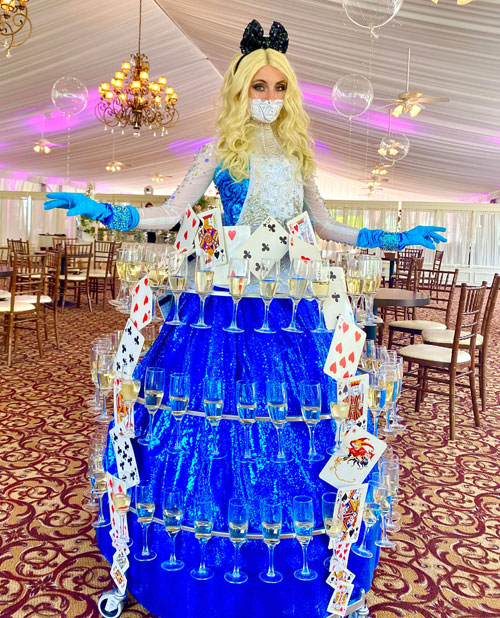 Alice in Wonderland Champagne Skirt