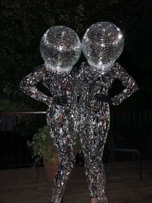 Human Disco Balls