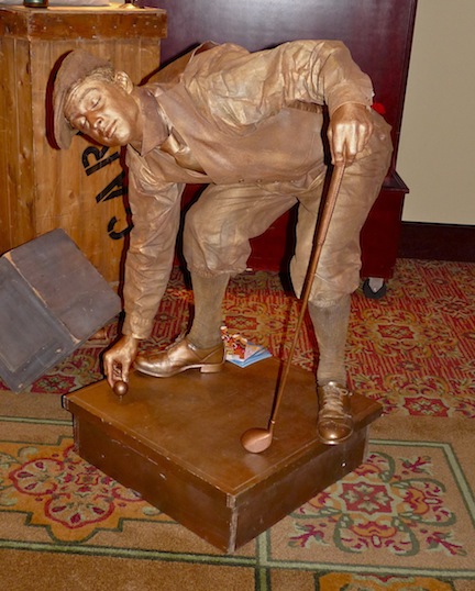 1920's Male Golfer freeze statue (Orlando)