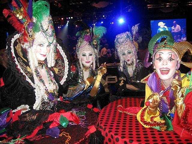 Mardi Gras strolling tables - Florida