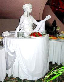 White Erte living statue - Florida