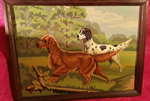 Vintage Paint by Number - Hunting Dogs